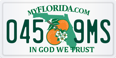 FL license plate 0459MS