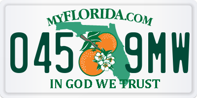 FL license plate 0459MW