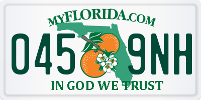 FL license plate 0459NH