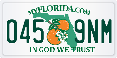 FL license plate 0459NM