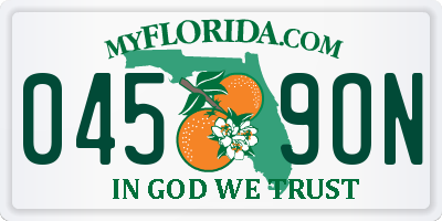 FL license plate 0459ON