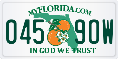 FL license plate 0459OW