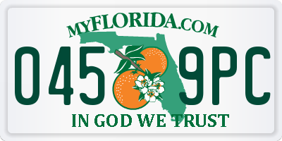 FL license plate 0459PC