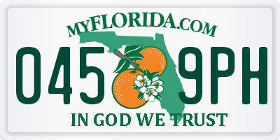 FL license plate 0459PH