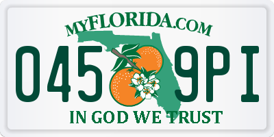 FL license plate 0459PI