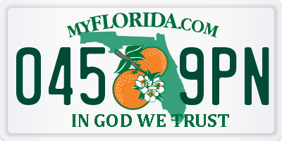 FL license plate 0459PN