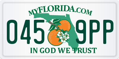 FL license plate 0459PP