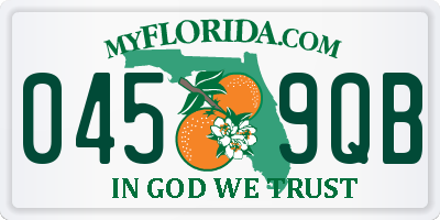 FL license plate 0459QB