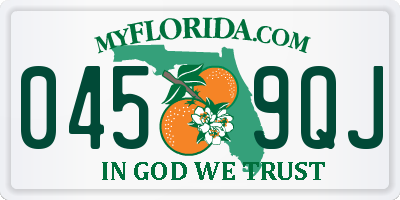 FL license plate 0459QJ