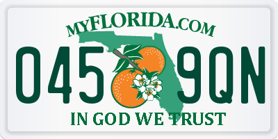 FL license plate 0459QN