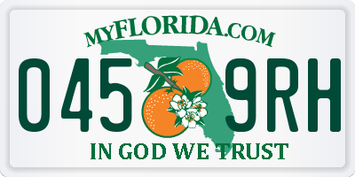 FL license plate 0459RH