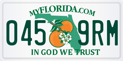 FL license plate 0459RM