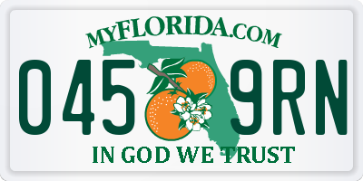 FL license plate 0459RN