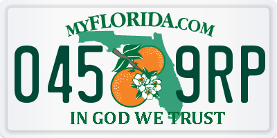 FL license plate 0459RP