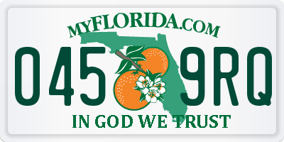 FL license plate 0459RQ