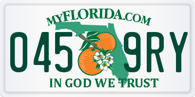 FL license plate 0459RY