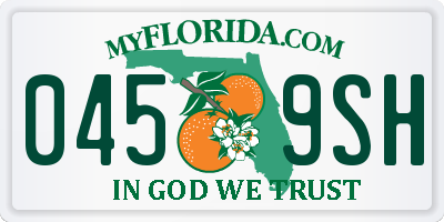 FL license plate 0459SH