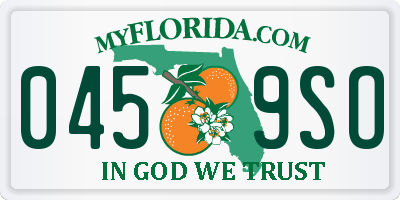 FL license plate 0459SO