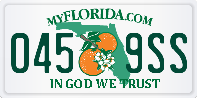 FL license plate 0459SS