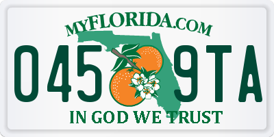 FL license plate 0459TA