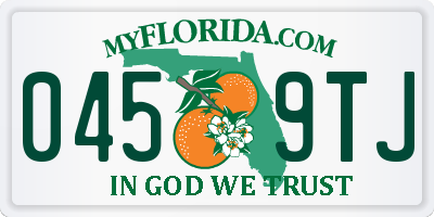 FL license plate 0459TJ