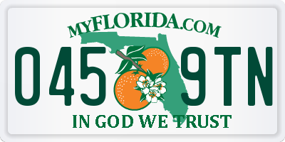 FL license plate 0459TN