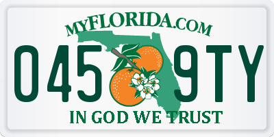 FL license plate 0459TY