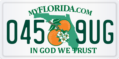 FL license plate 0459UG