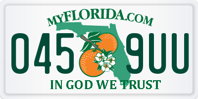 FL license plate 0459UU