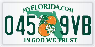 FL license plate 0459VB