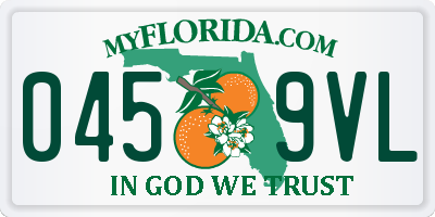 FL license plate 0459VL