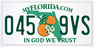 FL license plate 0459VS