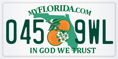 FL license plate 0459WL