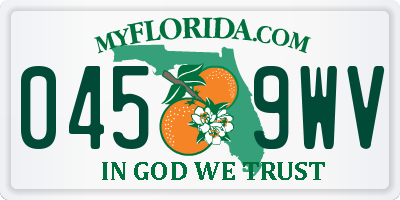 FL license plate 0459WV