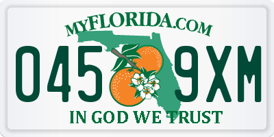 FL license plate 0459XM