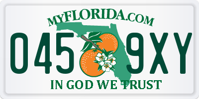 FL license plate 0459XY