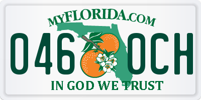 FL license plate 0460CH