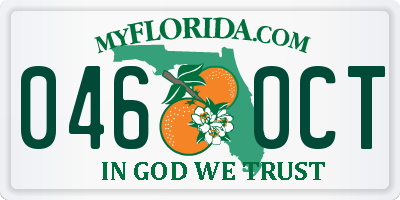 FL license plate 0460CT