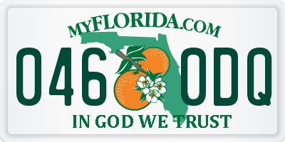 FL license plate 0460DQ
