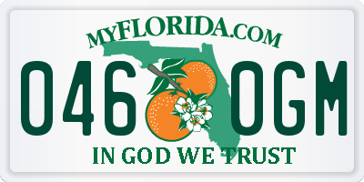 FL license plate 0460GM