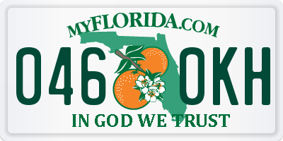 FL license plate 0460KH
