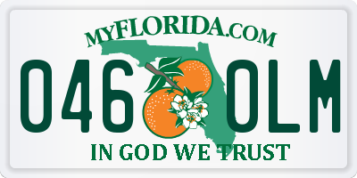 FL license plate 0460LM