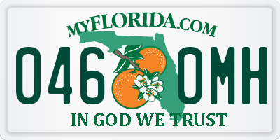FL license plate 0460MH