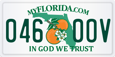 FL license plate 0460OV
