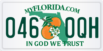 FL license plate 0460QH