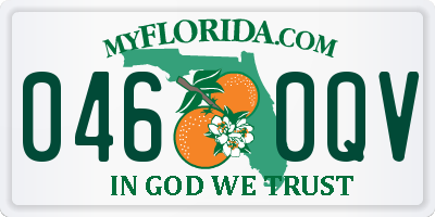 FL license plate 0460QV