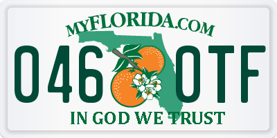 FL license plate 0460TF