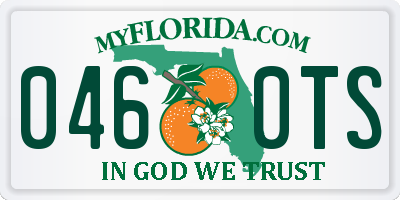 FL license plate 0460TS