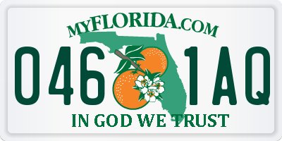 FL license plate 0461AQ