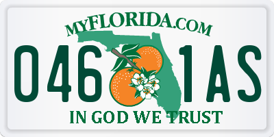 FL license plate 0461AS